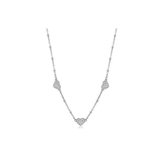 S'agapõ Collana Aurora Sar38 Sparkling Hearts In Acciaio Con Ciondolo Love — Collana