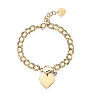 S'agapõ Bracciale My Love Cuore Syl22 Placcato Oro — Bracciale