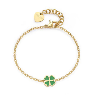 S'agapõ Bracciale Oro Quadrifoglio Click Sck261 — Bracciale
