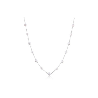 S'agapõ Collana Acciaio Perle Artificiali Wisdom Swi07 — Collana