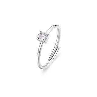 S'agapõ Anello Acciaio Zirconi Cubici Dazzly Sdz31 — Anello