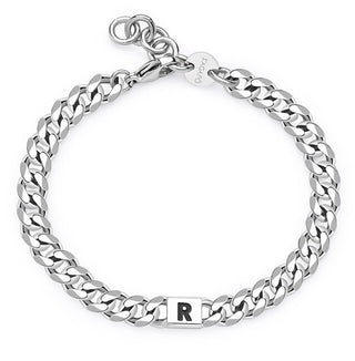 S'agapõ Bracciale Acciaio Monogramma Lettera R Smg27 — Bracciale