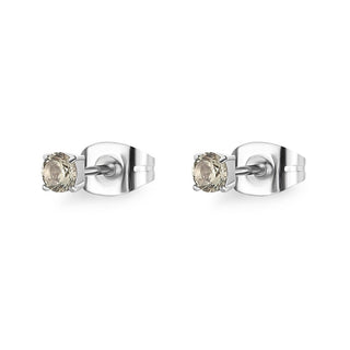 S'agapõ Orecchini Bottone Acciaio Cristallo Dazzly Sdz54 — Orecchini