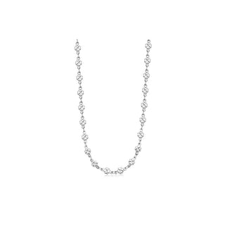 S'agapõ Collana Acciaio Trifoglio Grosso Shk81 — Collana