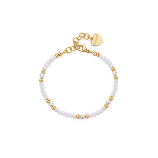 S'agapõ Bracciale Con Perline Placcate Oro E Perle Artificiali Glint Sgi20 — Bracciale