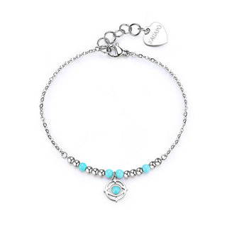 S'agapõ Bracciale Acciaio Turchese Occhio Di Dio Strega Swh11 — Bracciale