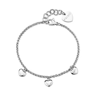 S'agapõ Bracciale Acciaio Cuori Aurora Sar64 — Bracciale