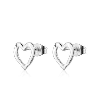 S'agapõ Orecchini In Acciaio A Forma Di Cuore Emotion Smo21 — Orecchini