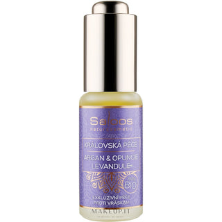 Saloos Huile pour la peau aux effets anti-âge à l’argan et à la figue de Barbarie - Lavande 20 ml 