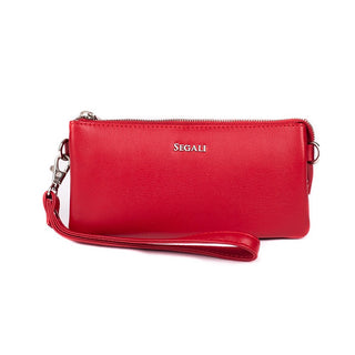 Segali Borsa A Tracolla In Pelle Da Donna Rosso — Borsa a tracolla
