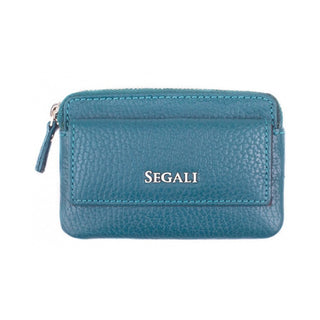 Segali Mini Portafoglio-Portachiavi Pelle 7483 A Blu — Portachiavi