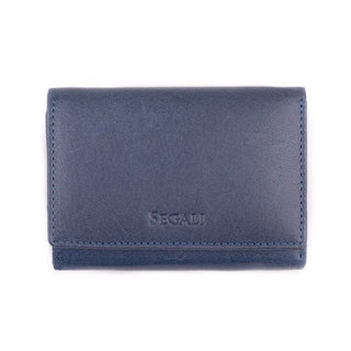 Segali Portafoglio Pelle Donna 7106 B S Indaco — Portafoglio