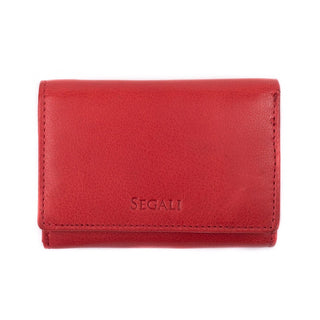 Segali Portafoglio Pelle Donna 7106 B S Rosso — Portafoglio