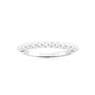 Sif Jakobs Anello Affascinante Argento Perle Vere Ellera 52 Mm — Anello