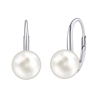 Silvego Ohrringe aus Silber mit weißen Perla-Kristallen Swarovski® Vsw018Elps 