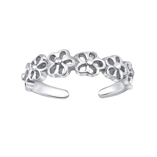 Silvego Silberner Beerring mit Blumen Prmr11673 