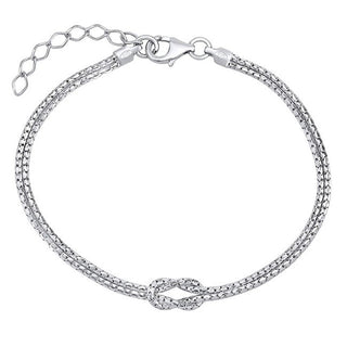 Silvego Doppelarmband aus Silber mit Knoten Tttb66L4 