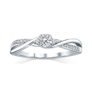 Silvego Silberring mit Kristallen Swarovski Fnjr085Sw - Umfang: 58 Mm 