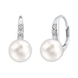 Silvego Orecchini Argento Cristalli Swarovski Bianchi — Orecchini