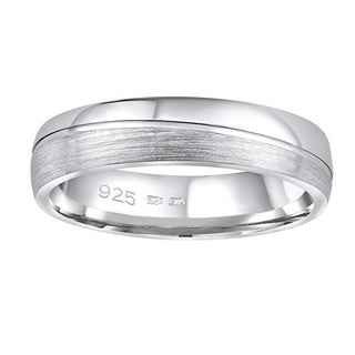 Silvego Fede Nuziale In Argento Glamis Uomo E Donna Circuito 52 Mm QRD8453M — Anello