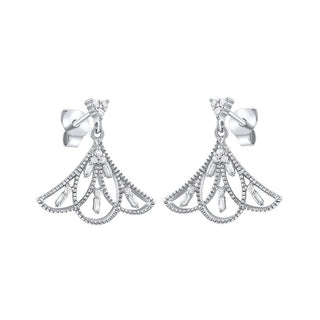 Silvego Orecchini Design Argento Zirconi — Orecchini