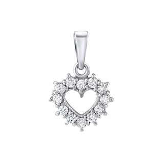 Silvego Ciondolo Cuore Argento Zirconi Swarovski Silvegob11698S — Ciondolo