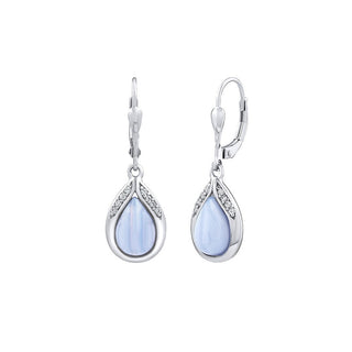 Silvego Orecchini In Argento Con Agata Naturale JST13327BA — Orecchini