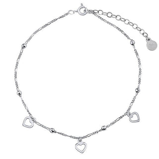 Silvego Beinkette Vanessa aus Silber mit Herzen und Kugeln Zt71255A 