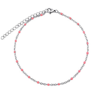 Silvego Beinkette aus Stahl - Rosa Kmm1743 