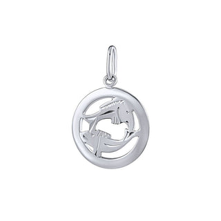 Silvego Anhänger aus Silber Sternzeichen Fische - Rund Silvegob10283S03 