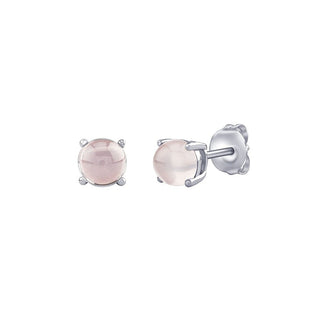 Silvego Orecchini A Bottone In Argento Con Vero Oro Rosa 6 Mm JJJLRD6ERO — Orecchini