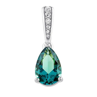 Silvego Ciondolo Ella Argento Tormalina Paraiba Sintetica Zirconia — Ciondolo