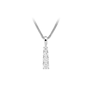 Silver Cat Collana Argento Zirconi — Collana