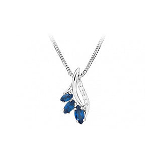 Silver Cat Collana Zirconi Cristallo Zaffiro SC385 — Collana