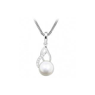 Silver Cat Collana Perle Zirconi SC404 — Collana