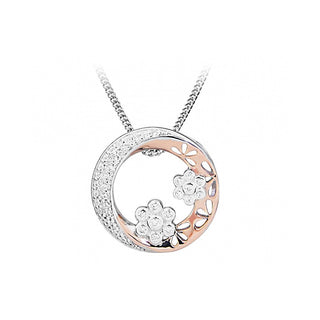 Silver Cat Collana Bicolore Zirconi SC431 — Collana