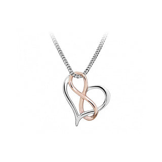 Silver Cat Collana Bicolore Cuore Infinito SC428 — Collana