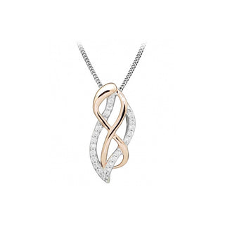Silver Cat Collana Bicolore Zirconi — Collana
