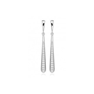 Silver Cat Boucles d’oreilles sans Tempo avec zircones cubiques Sc500 
