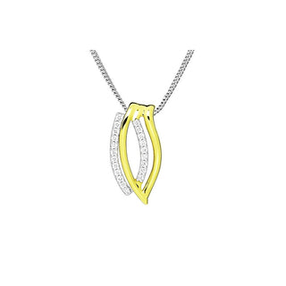 Silver Cat Collana Argento Zirconi Bicolor SC599 — Collana