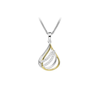 Silver Cat Collana In Argento Con Zirconi Bicolor Sc609 — Collana