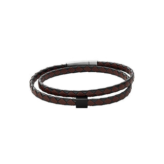 Skagen Bracciale Doppio Pelle Uomo Hulsten SKJM0185998 — Bracciale