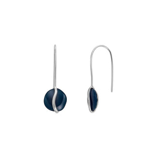 Skagen Orecchini In Acciaio Con Vetro Blu Sea Glass Skj1812040 — Orecchini