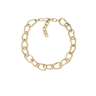 Skagen Collana Massiccia Placcata Oro Anja Pebble Skj5008710 — Collana