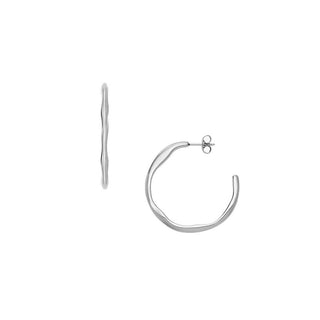 Skagen Cerchi Modern Stack Acciaio — Orecchini