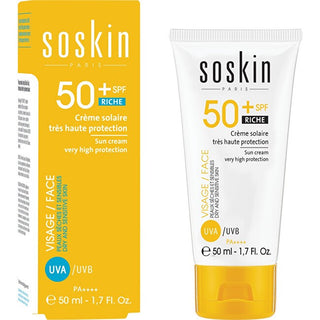 Soskin Paris Crema Protettiva SPF 50+ Pelli Secche Sensibili 50 ml — Crema solare