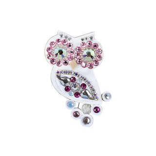 Sovičky Piccola Spilla Ovale Bianco-Rosa — Spilla