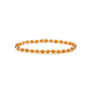 Sparkling Bracciale Di Perline Con Citrino Sbg-Gem38-3Mm-Mix — Bracciale