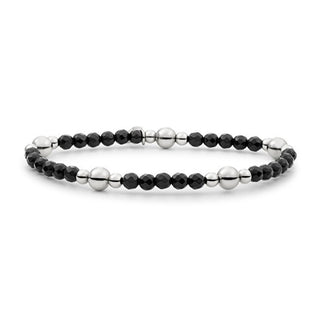 Sparkling Bracciale Con Perline Di Onice Nero Blk01S-G07 — Bracciale