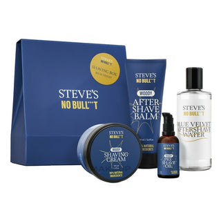 Steve'S Blue Barber Gavesæt Velvet 